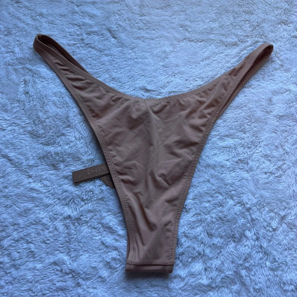 Skims Recycled Swim Micro Tanga Bikini Bottom Ochre SW-TAN-0147 Plus Size 3X NWT